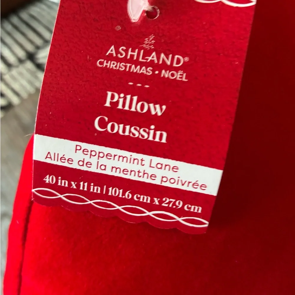 Large Red Bow Holiday Pillow